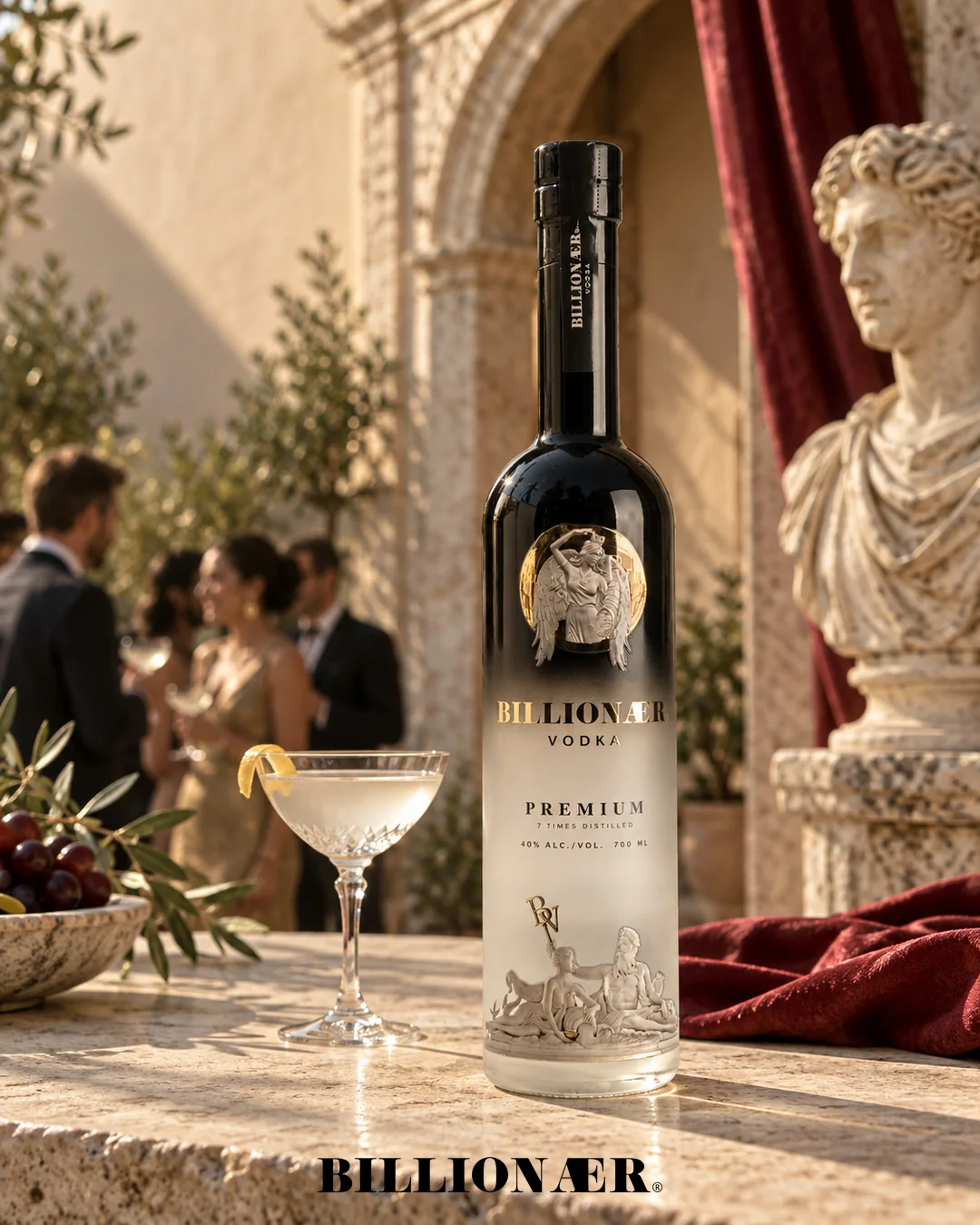 BILLIONAER Vodka campaign artwork — Palazzo